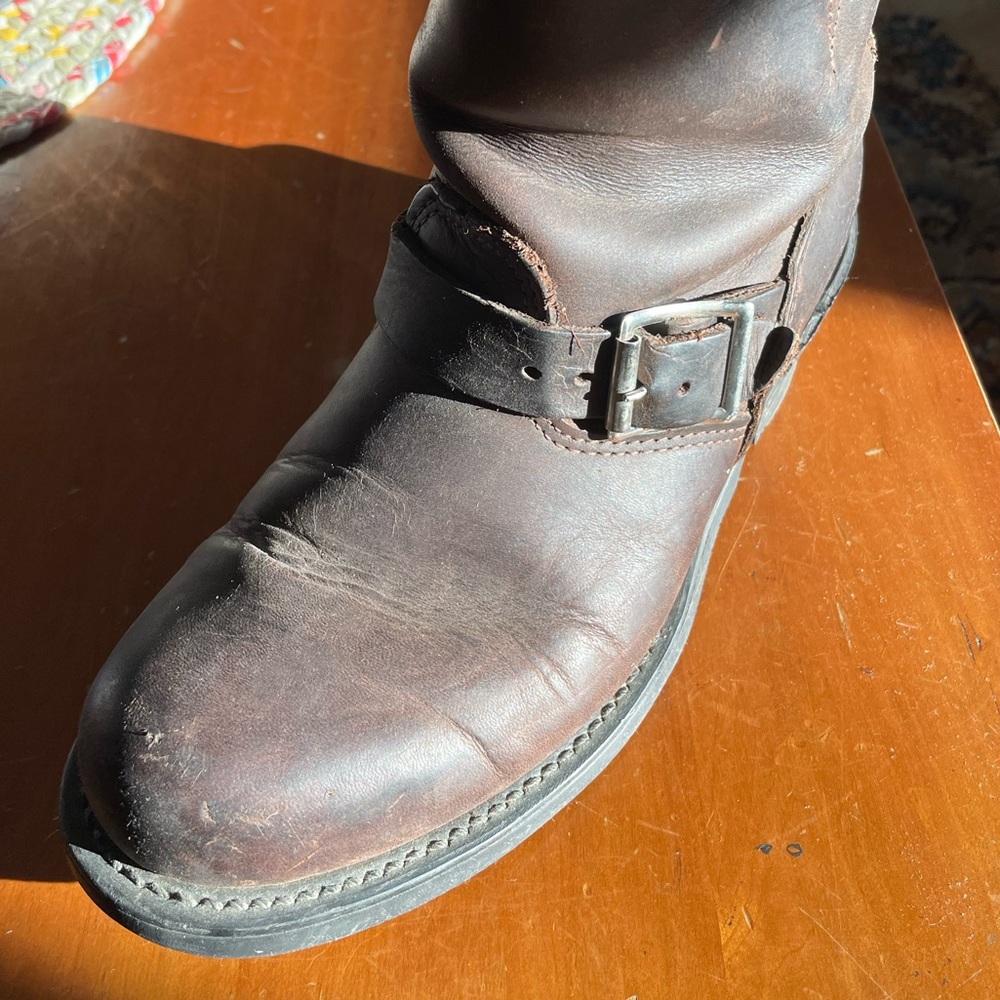 Brown leather Frye boots